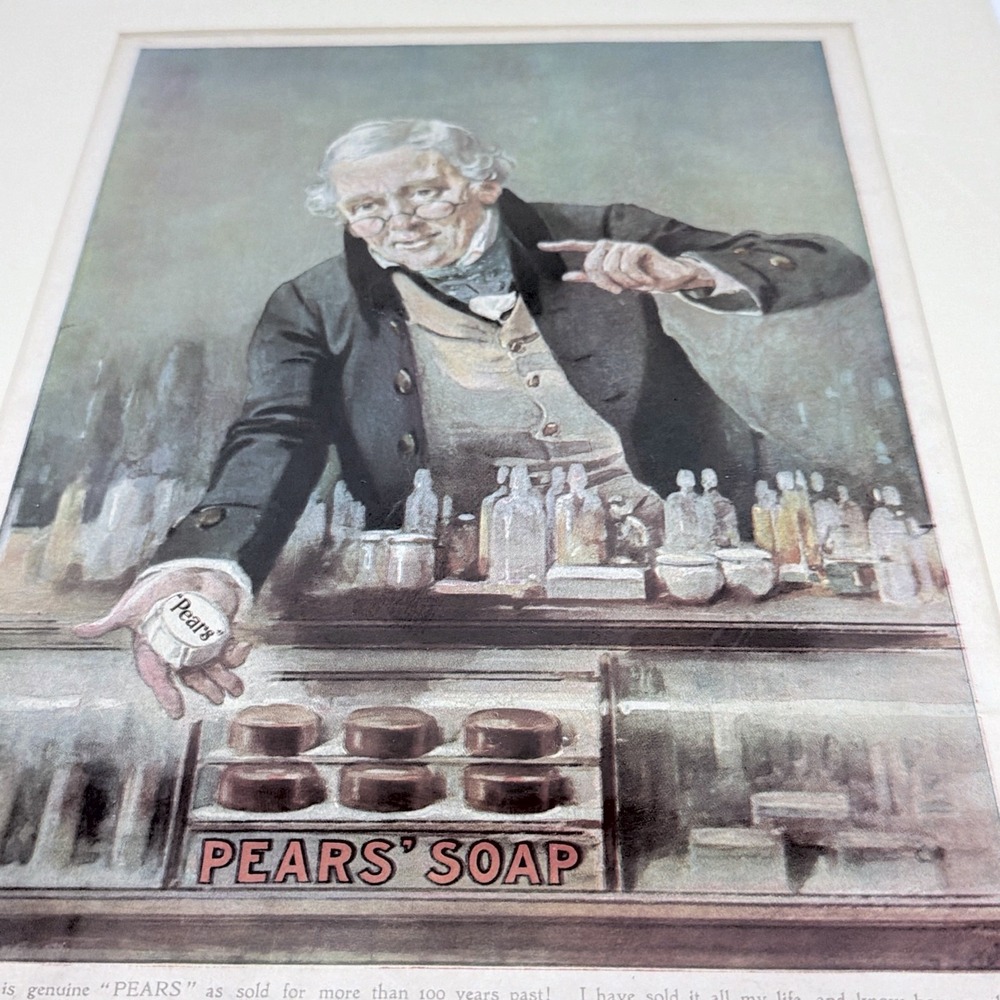Pears Soap Vintage Advertisement Print Giclee Reproduction 1903 Shop Scene